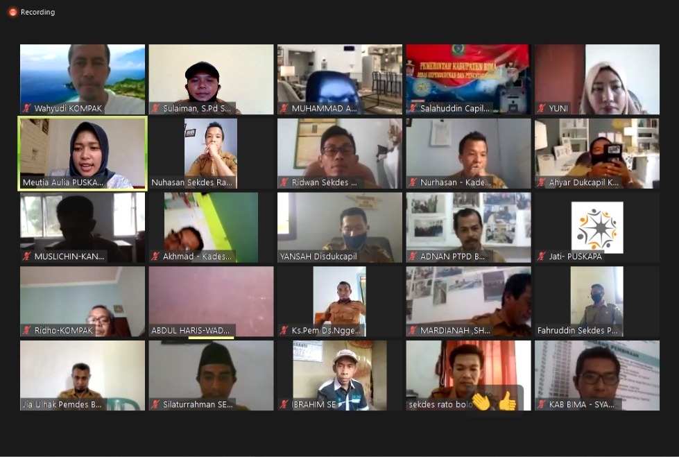 KOMPAK NTB FASILITASI DISKUSI TERARAH PENINGKATAN LAYANAN ADMINDUK BERBASIS KEWENANGAN DESA (LABKD)